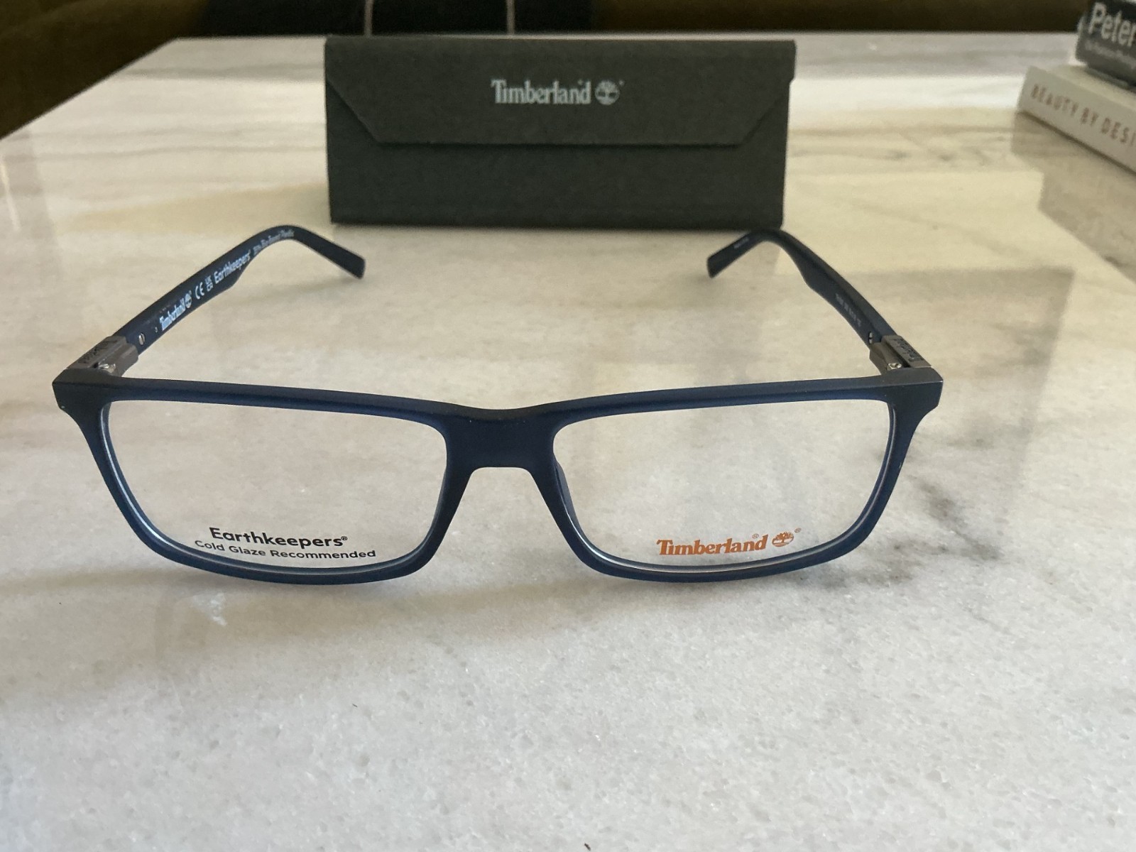 Timberland TB 1650 091 55\' Matte Blue Plastic Eyeglasses