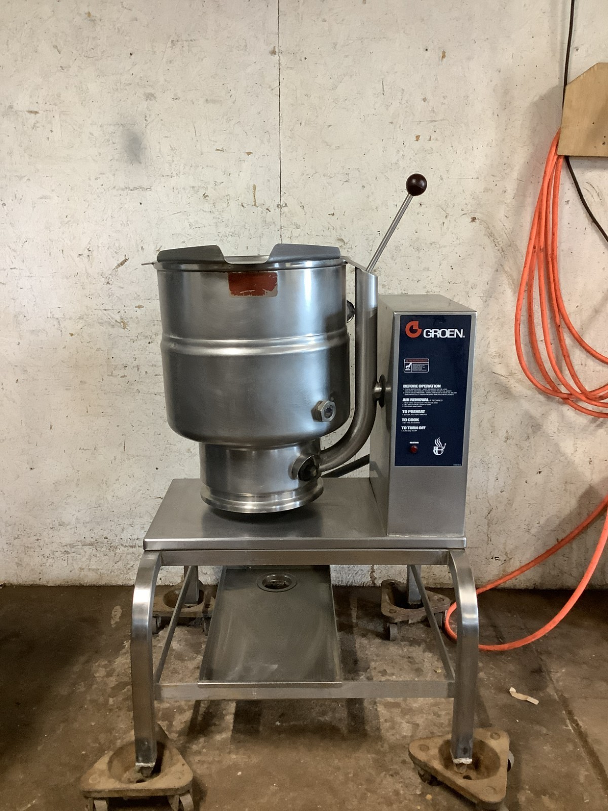 Kettle Tilt 40qt Groen TDB-40 208V 3ph Tested