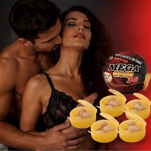 Mega Gold 36 - 10X Extra Sex Booster Supplement Pills Bed Powers  15 Tablets