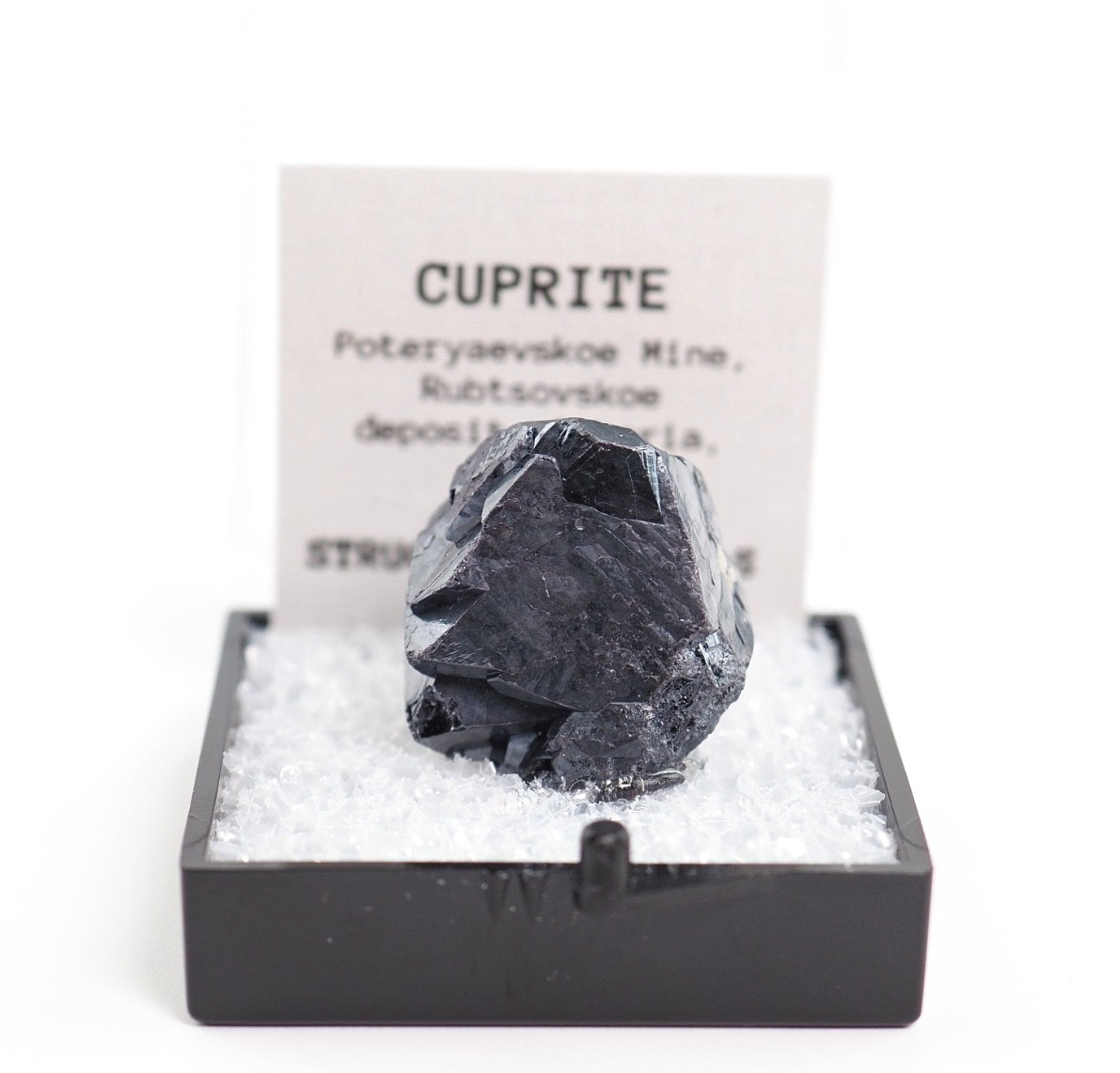 Cuprite Crystal Russia Perky Box Thumbnail Specimen Cuprite Crystal Russia Perky Box Thumbnail Specimen