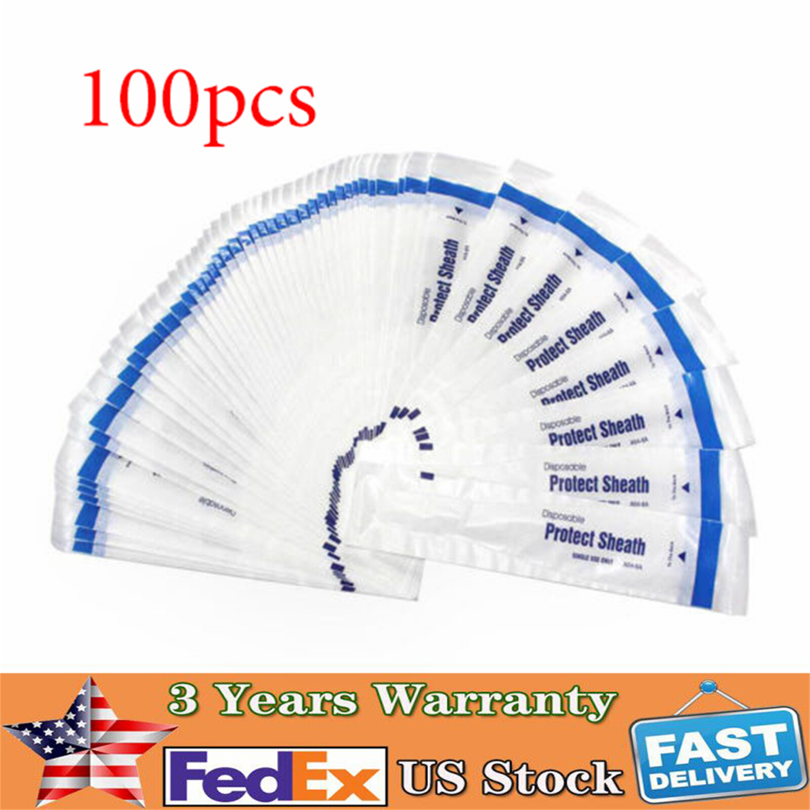 100PCS Disposable Intraoral Camera Sleeves - Fits Most Cameras, Dental Lab