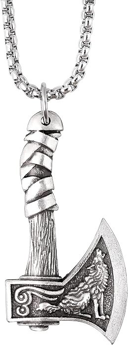 Viking Necklace for Men, Stainless Steel Mjolnir Pendant Viking Necklace for Men, Stainless Steel Mjolnir Pendant