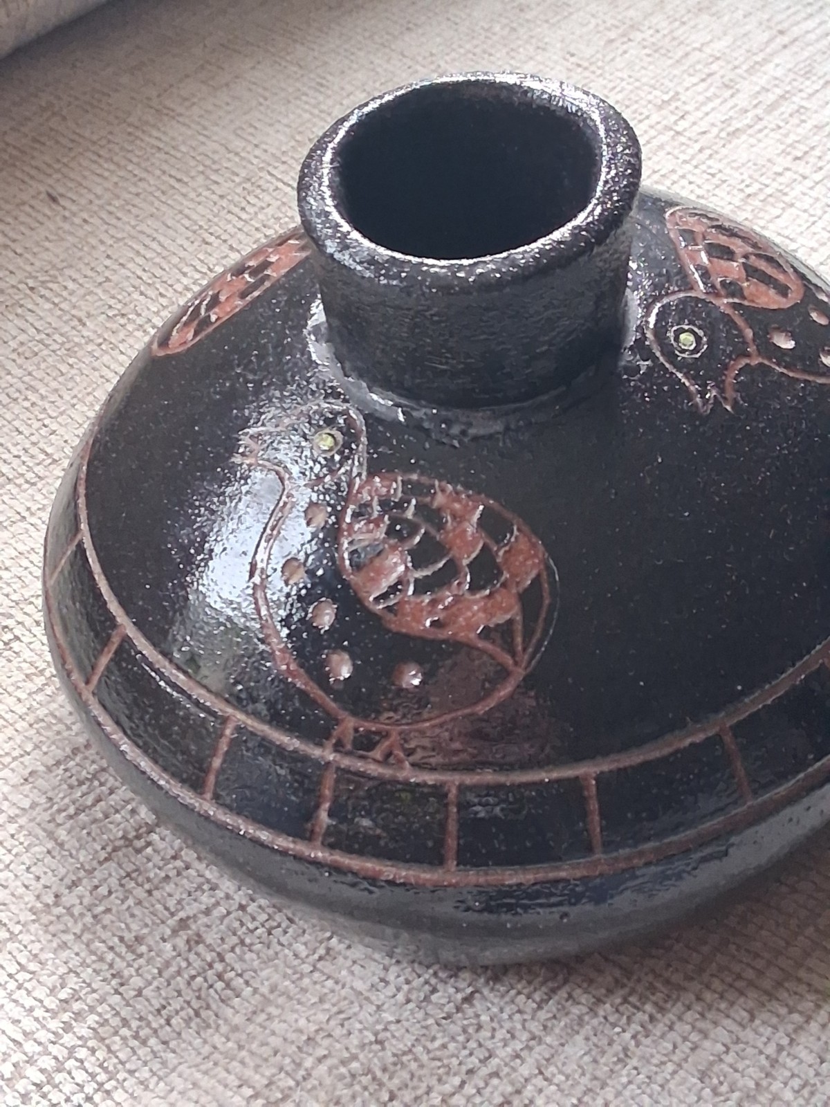 Large Substantial Artisan Center Peace Vessel Large Substantial Artisan Center Peace Vessel