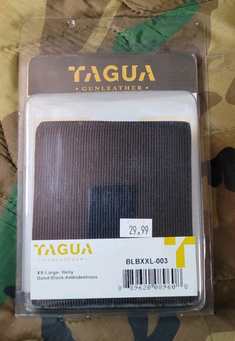 Tagua XXL Belly Band AMBIDEXTROUS Holster Black Nylon