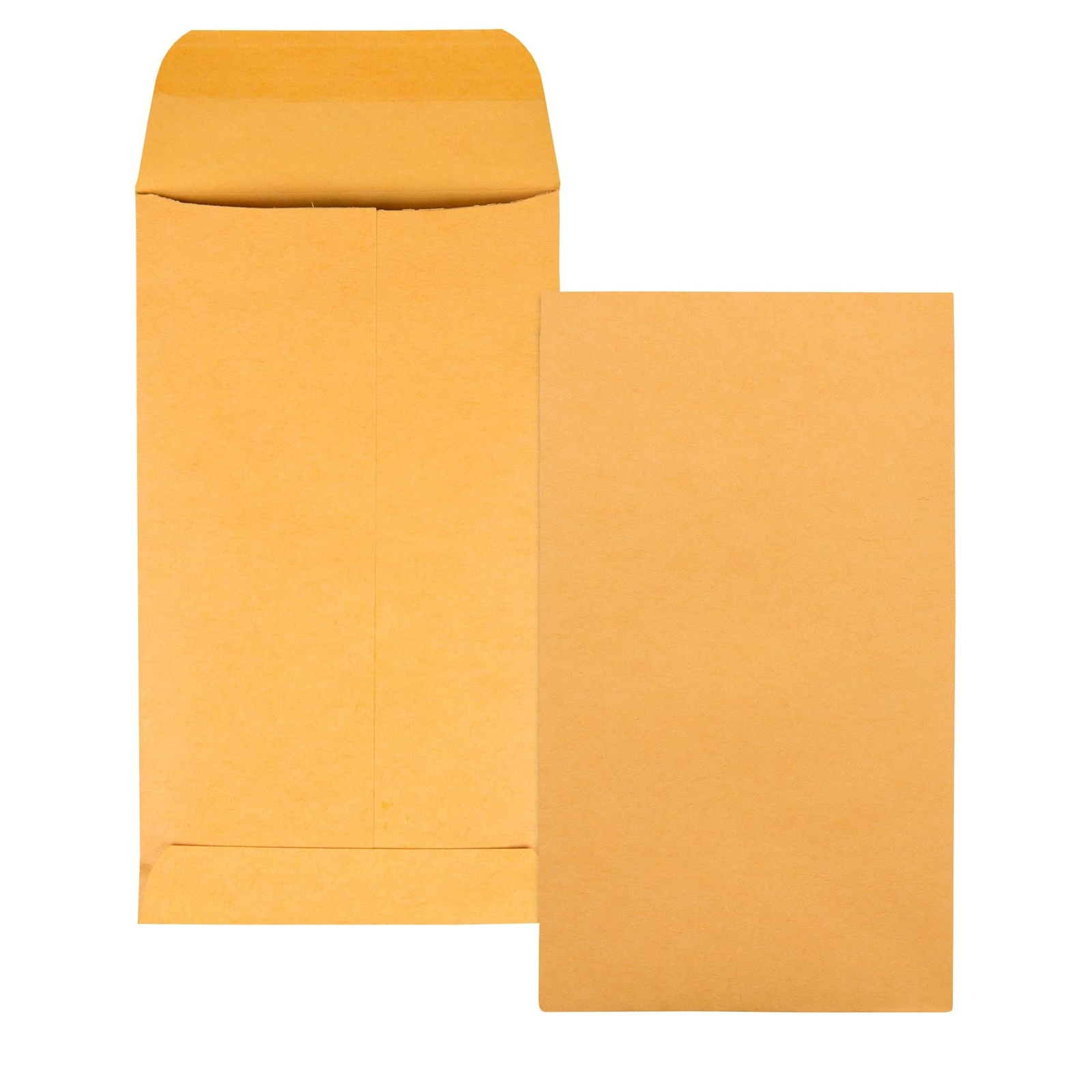 Quality Park #5 1/2 Kraft Coin Envelopes, 500/Box, 3 1/8x5 1/2 Brown 28lb Gummed