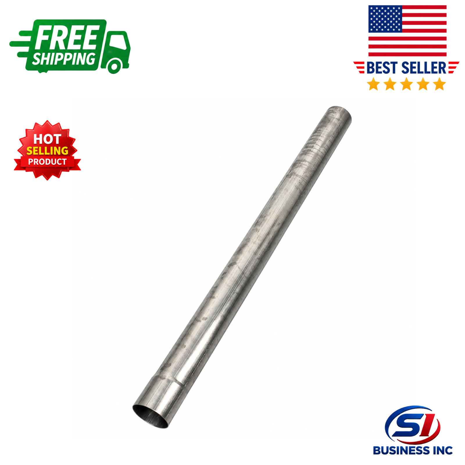 409 Steel 4'' Inch OD Straight Exhaust Pipe Mandrel Tubing Pipe 48