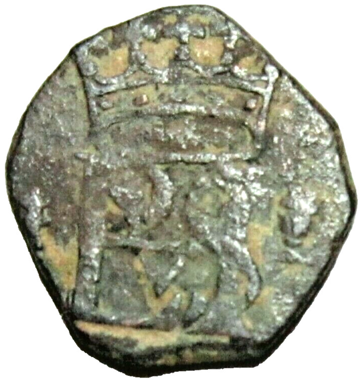 SPAIN. BILLON BLANCA. PHILIP II, 1556-1598 AD. CUENCA MINT.