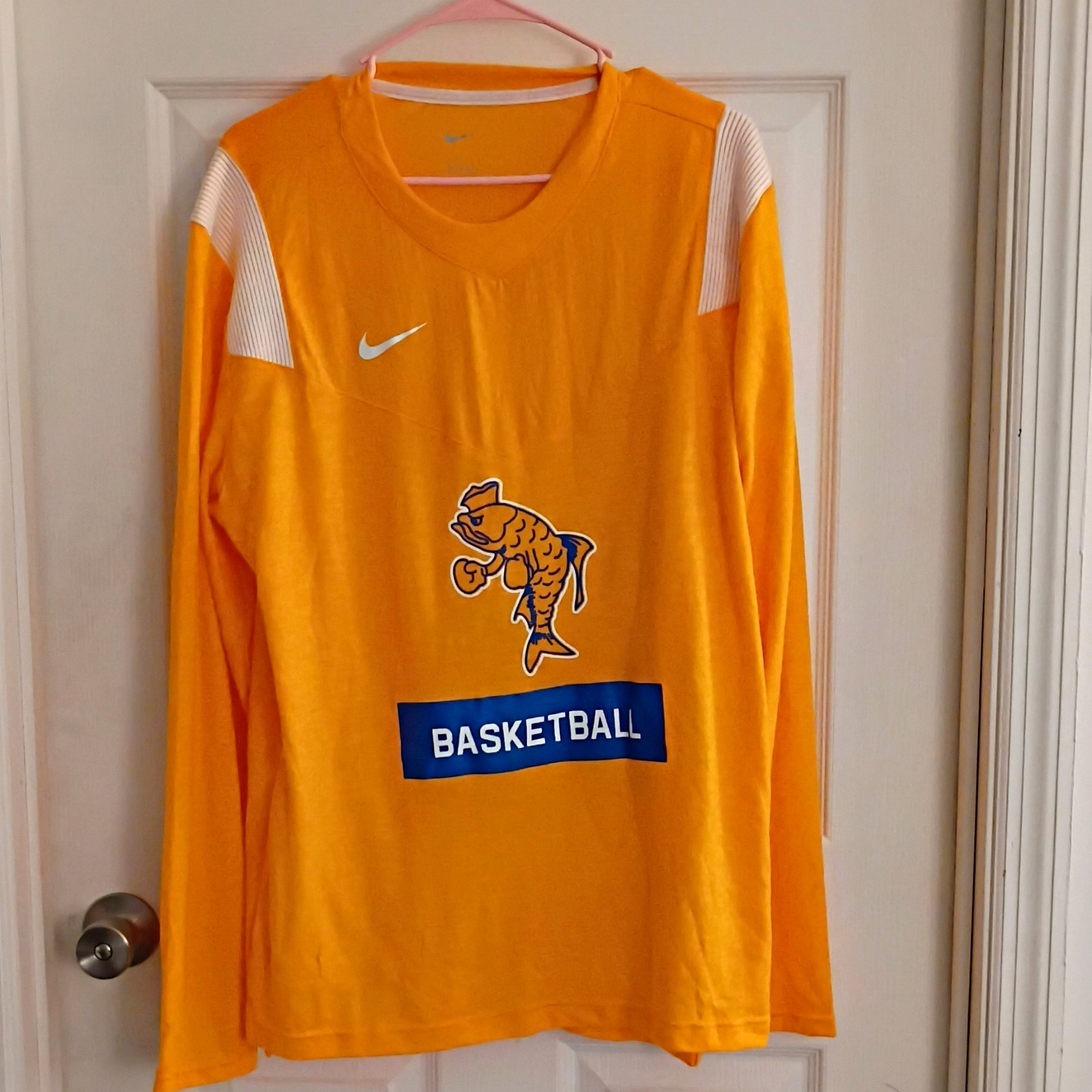 Nike Dri-FIT Tennessee Volunteers Basketball Long Sleeve Shirt Orange/White/Blue