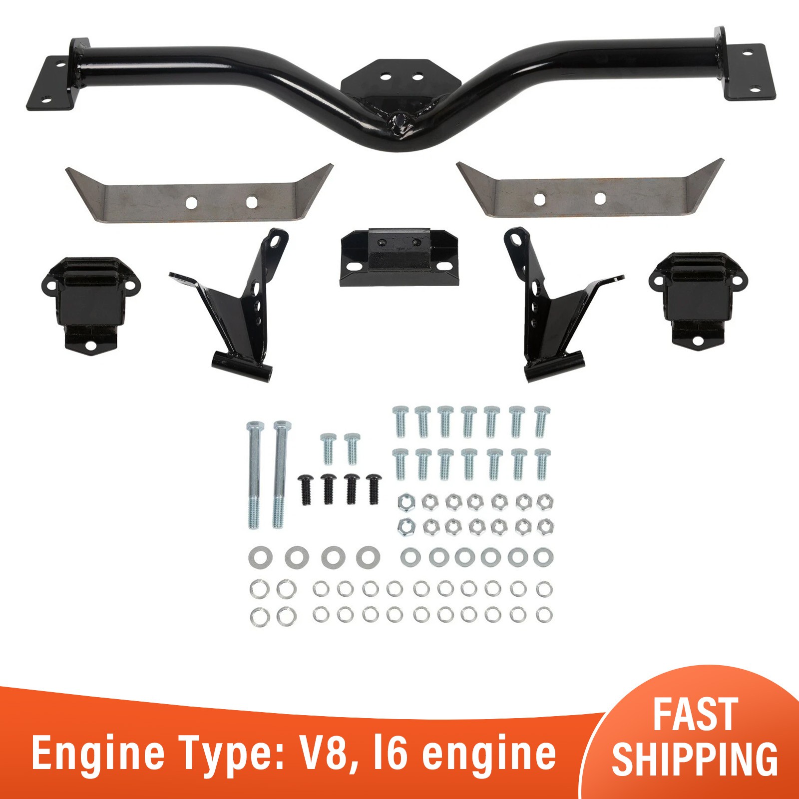 For 1955-1957 Chevy 210 150 V8 Belair Nomad Engine Transmission Mount Kit 3/4