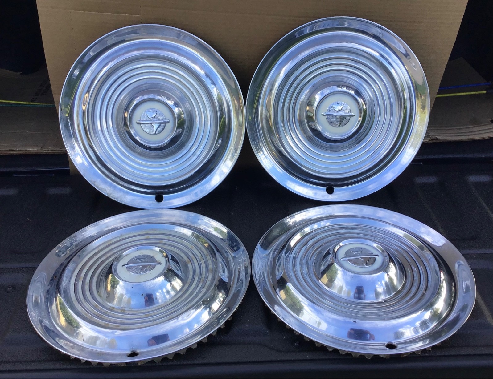 Set of 4 Vintage OEM 1954-55 Oldsmobile Starfire Super 88 15\