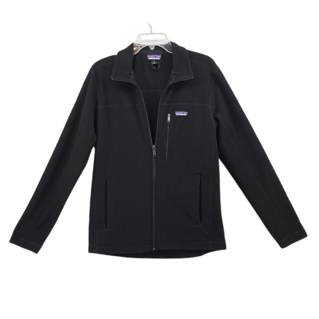 Patagonia Jacket Mens M 26171 Black Fleece Full Zip Outdoor Activewear Hiking