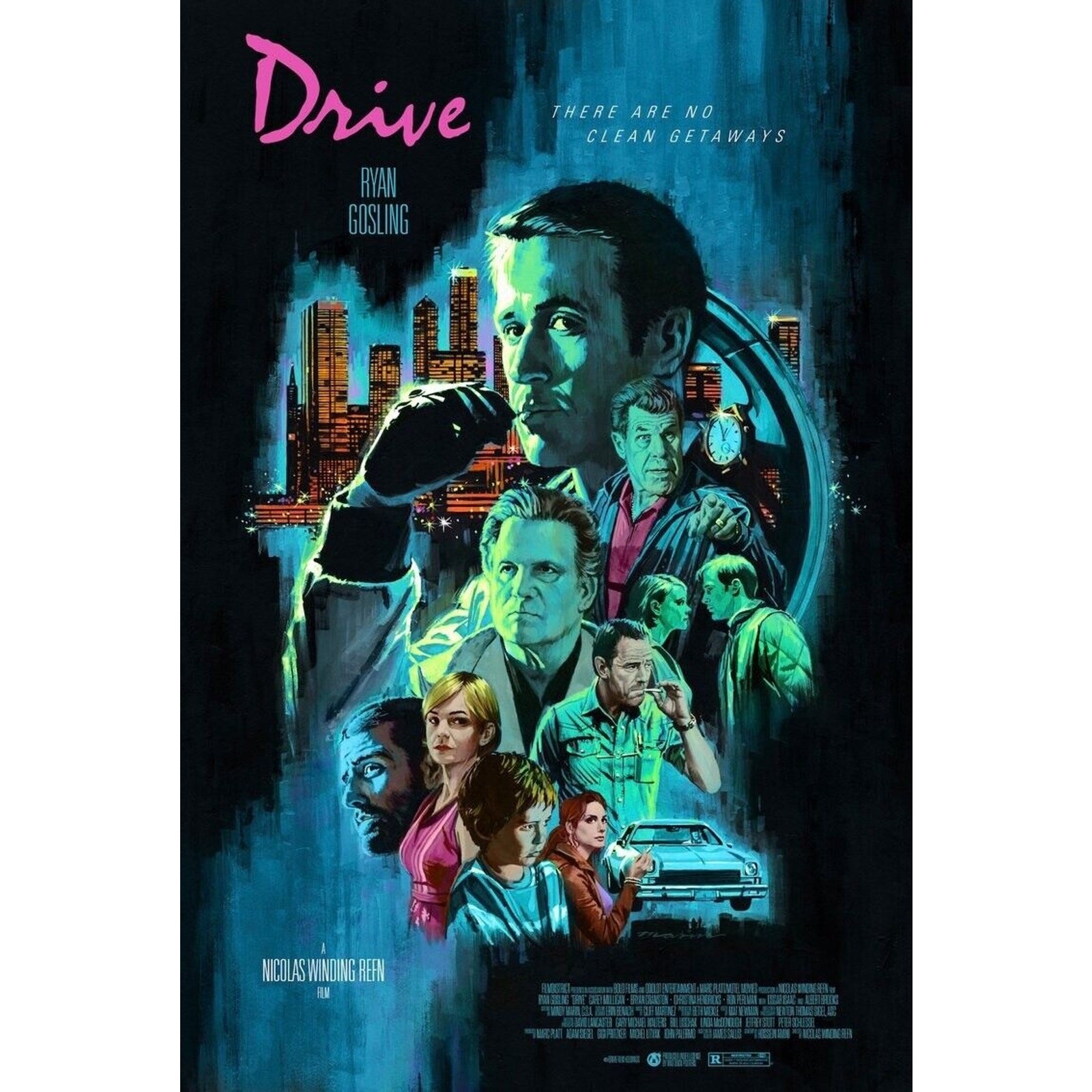 Drive By Paul Mann Variant Colorway Not Mondo 24x36 screenprint Ryan Gosling Drive By Paul Mann Variant Colorway Not Mondo 24x36 screenprint Ryan Gosling