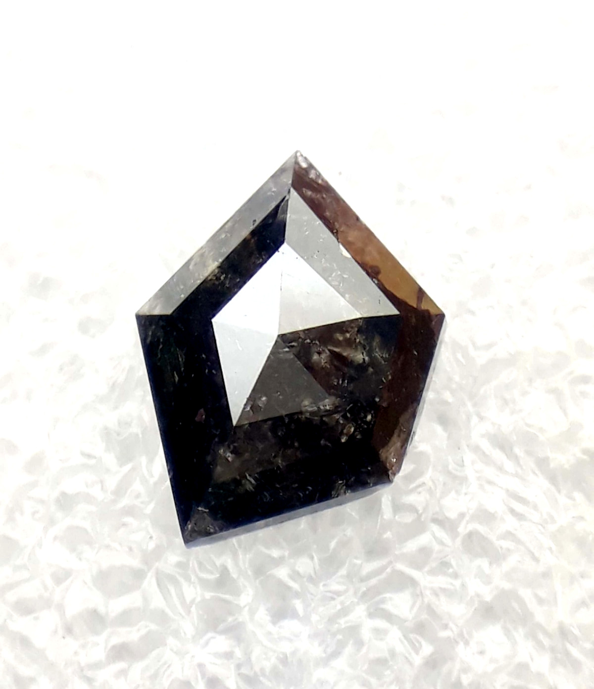 0.95 Ct Natural Salt and pepper Loose Diamond Black geometric Diamond Polished