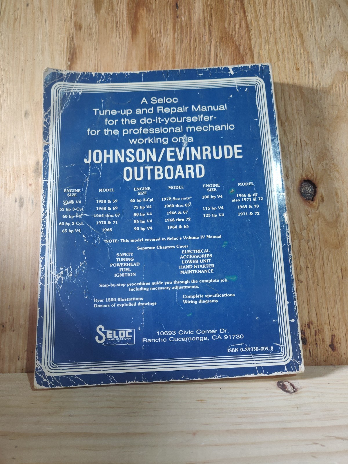 Seloc Johnson & Evinrude Outboard Manual 1958-1972 50hp thru 125hp Seloc Johnson & Evinrude Outboard Manual 1958-1972 50hp thru 125hp