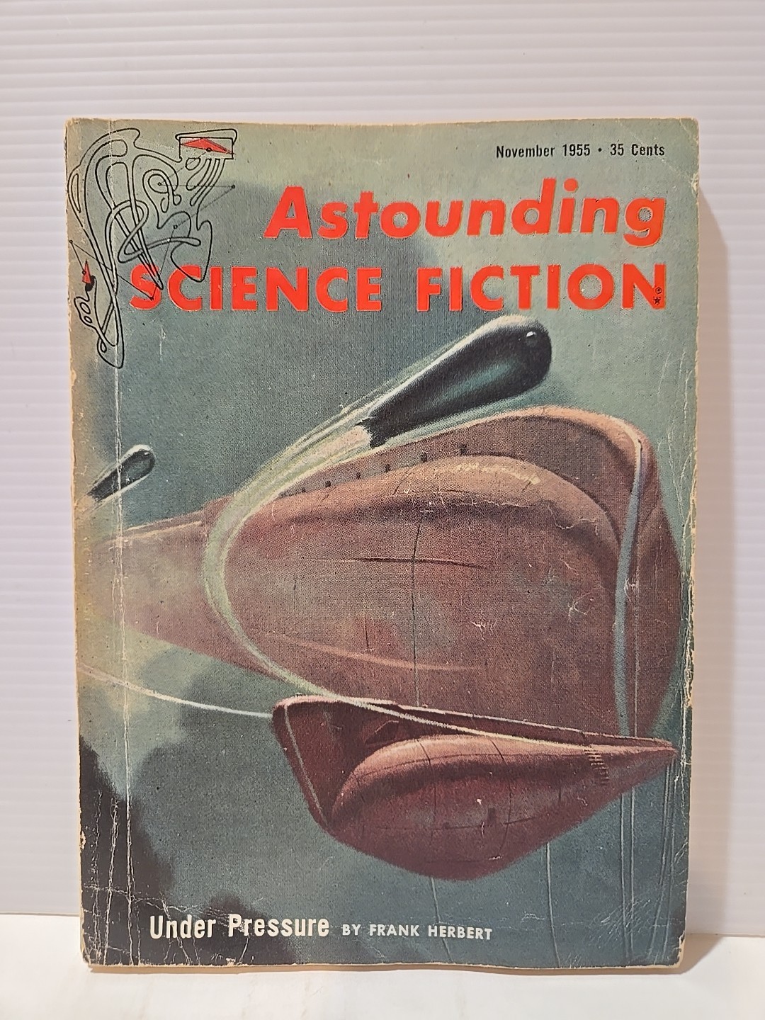 ASTOUNDING SCIENCE FICTION Nov 1955 - Frank Herbert, Under Pressure + More