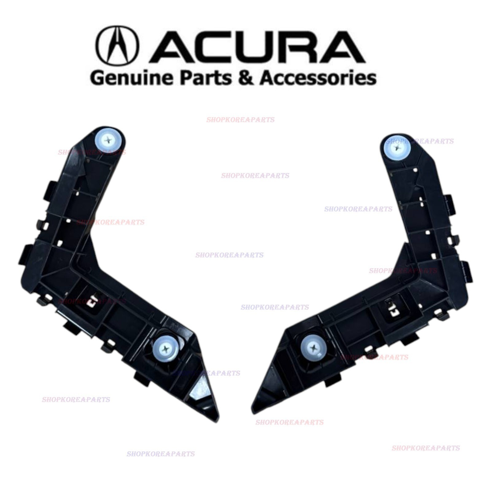 NEW OEM 21 - 25 ACURA TLX FRONT BUMPER DRIVER & PASSENGER FENDER BRACKET HOLDER