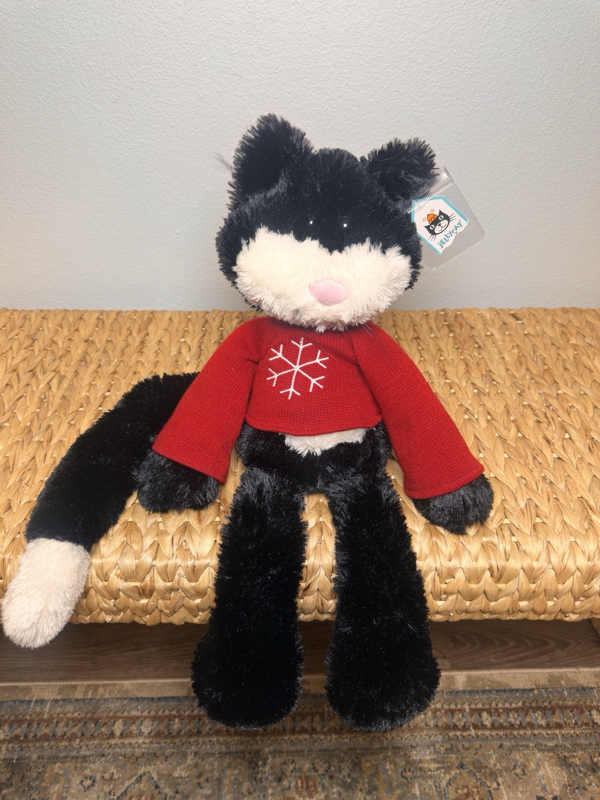 JELLYCAT Loopie Cat Black/ BNWT / Very Retired & Very Rare / HTF JELLYCAT Loopie Cat Black/ BNWT / Very Retired & Very Rare / HTF