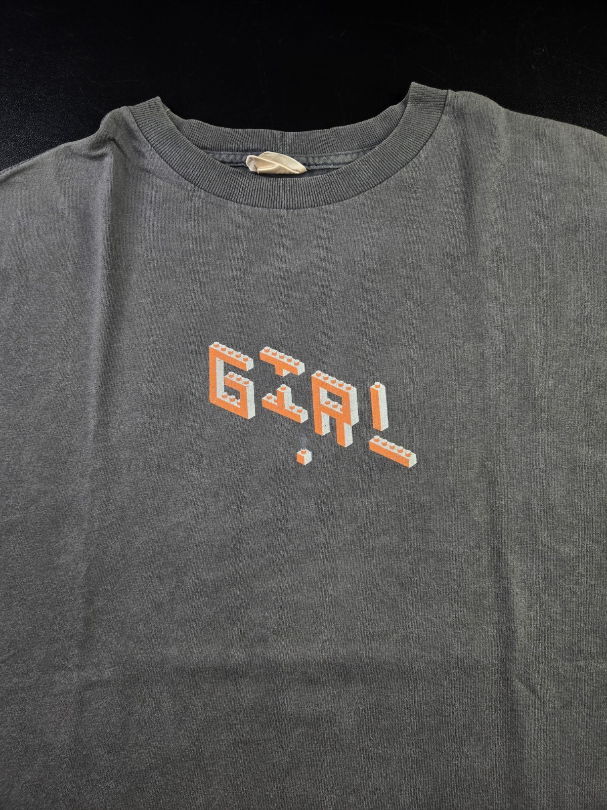 90s Girl Skateboards Lego Spellout Art T-Shirt, Sz L (20x28\