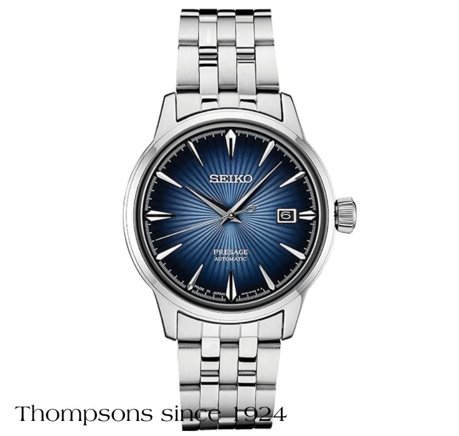 SEIKO SRPB41 Automatic Presage Cocktail Time Blue Dial SS
