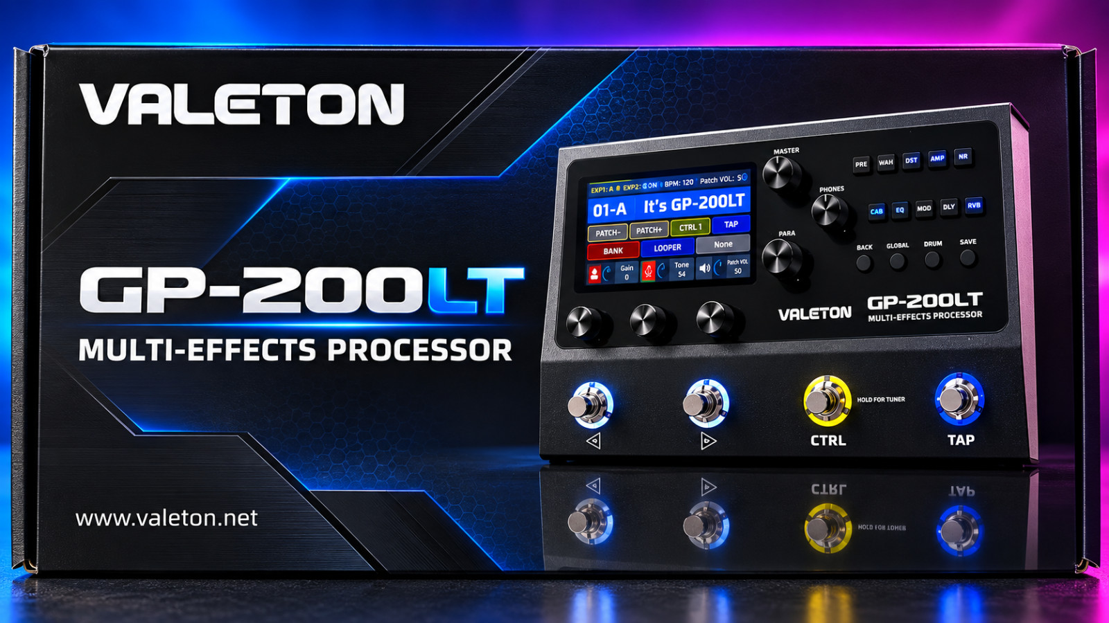 🔥 Valeton GP-200LT Multi Effects Amp Modeler Processor New / Tested / Warranty 🔥 Valeton GP-200LT Multi Effects Amp Modeler Processor New / Tested / Warranty