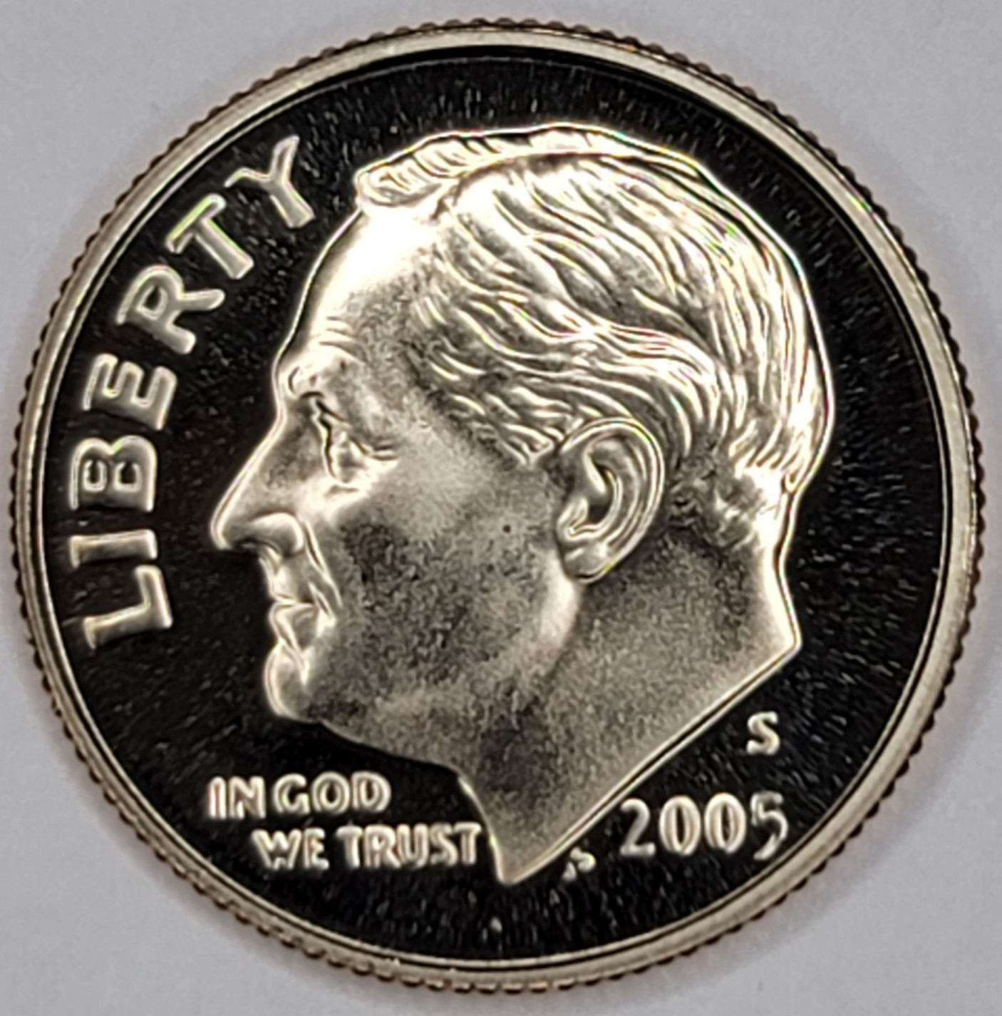 2005 S Gem Proof DCAM Roosevelt Dime - CN-Clad