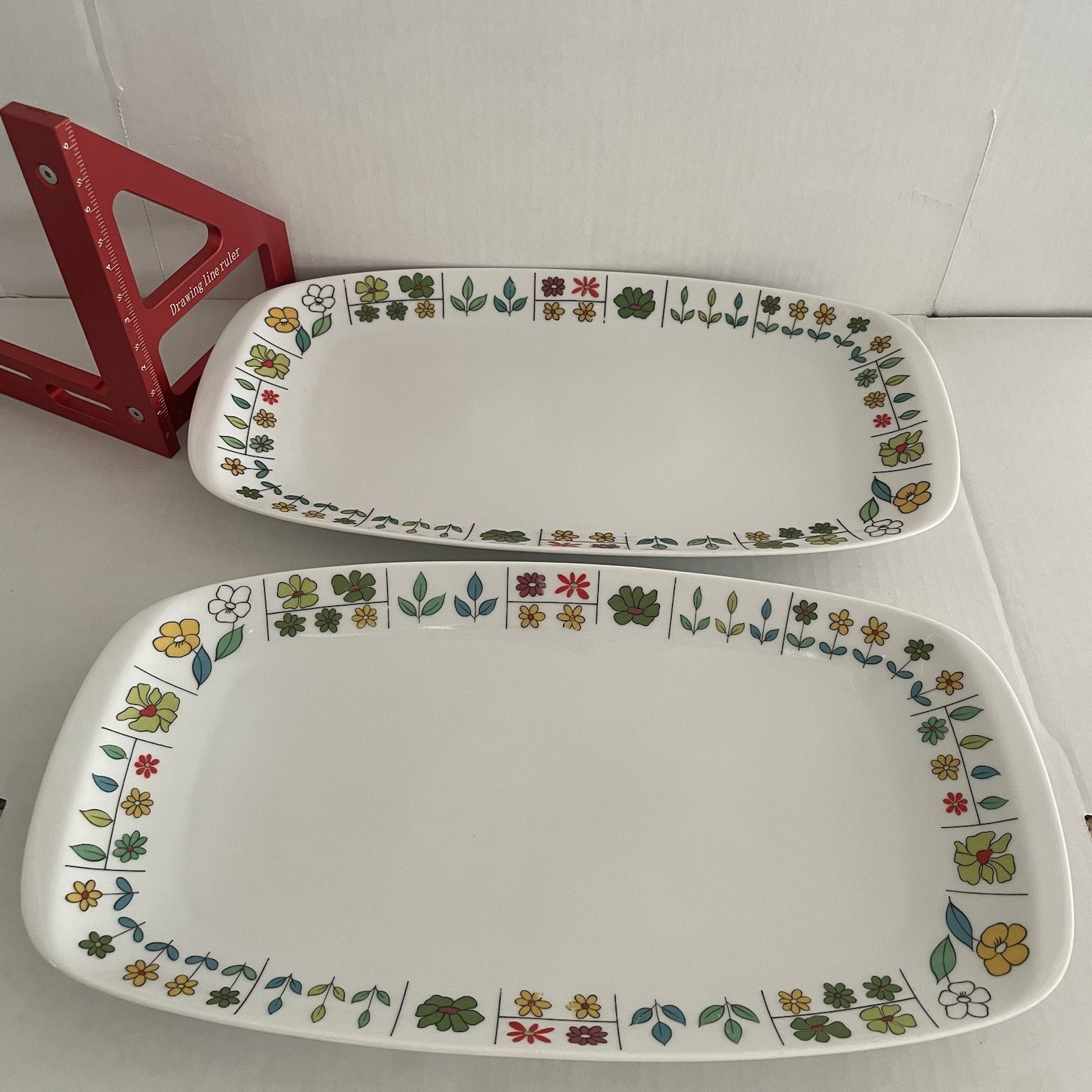 Vtg Rosenthal Studio Germany Emilio Pucci Piemonte Platter Tray Plates (2)