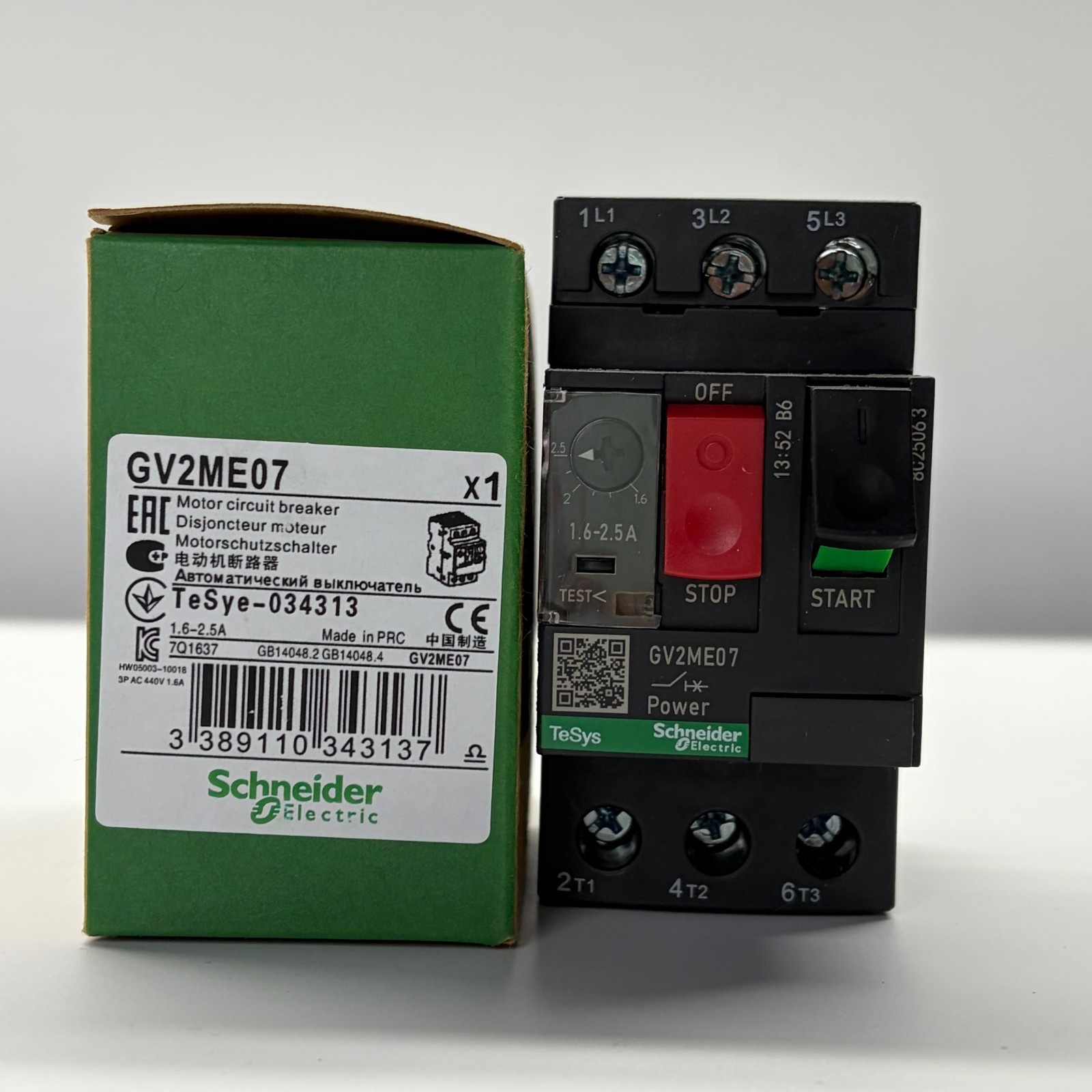 NEW Schneider GV2ME07 Manual Starter Protector: US Inventory, Expedited Shipping NEW Schneider GV2ME07 Manual Starter Protector: US Inventory, Expedited Shipping