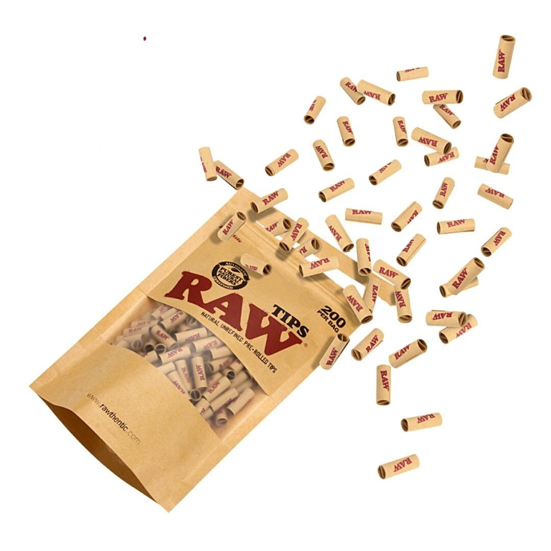 Raw Filter Tips Natural Unrefined Filters, Full Bag of 200 Raw Tips (6.5mm) Raw Filter Tips Natural Unrefined Filters, Full Bag of 200 Raw Tips (6.5mm)