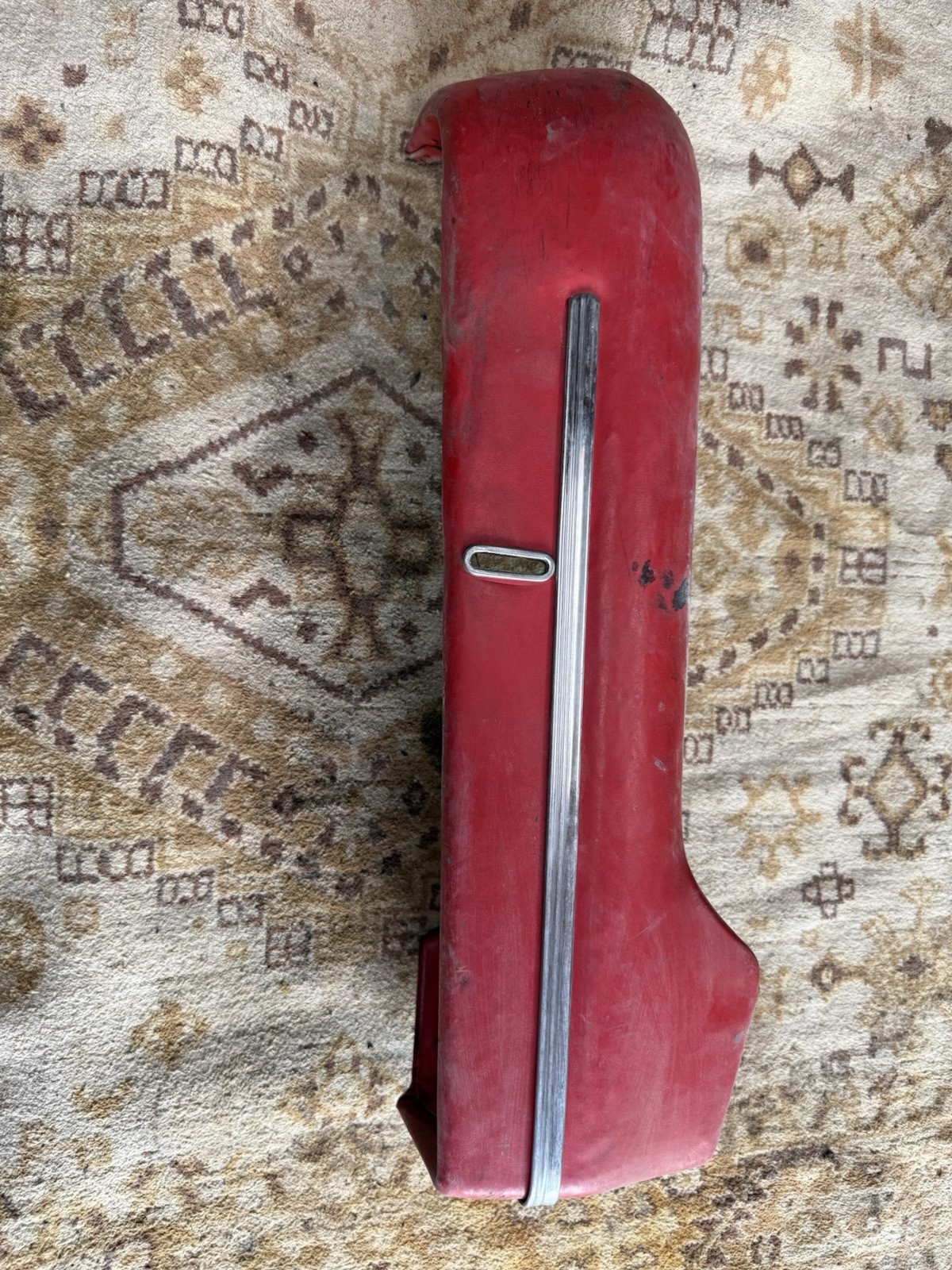 Vintage 1955 Mercury SEAT COVER Bottom Material RED OEM Interior