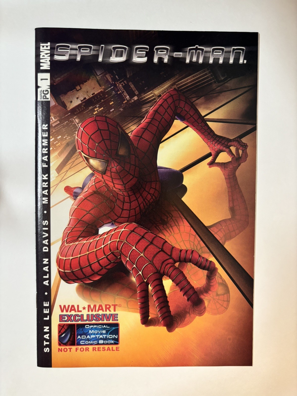 9.8+ Spider-Man: Official Movie Adaptation Wal-Mart Exclusive 2002 Marvel Comics 9.8+ Spider-Man: Official Movie Adaptation Wal-Mart Exclusive 2002 Marvel Comics