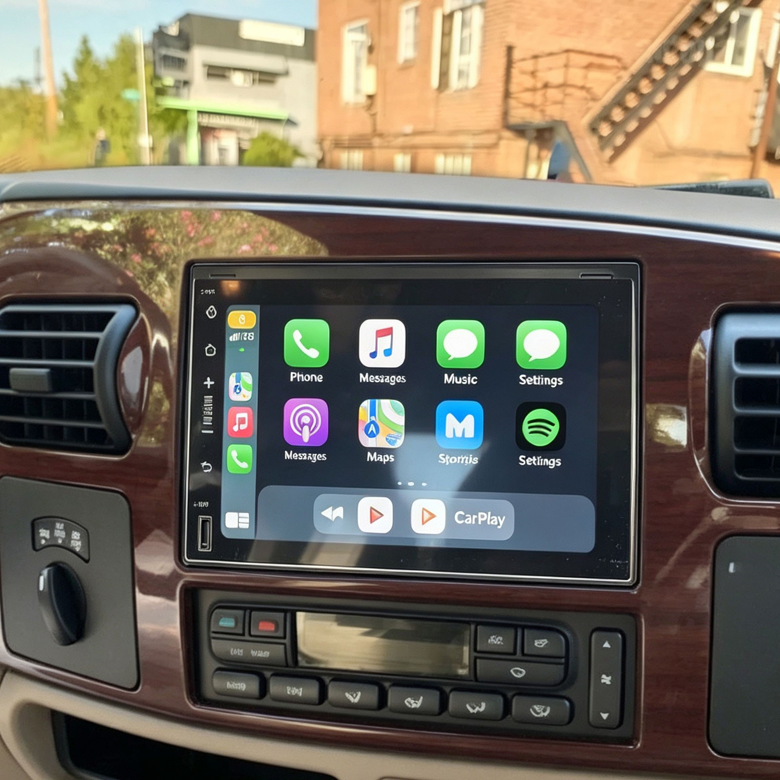 For 2005-07 Ford F-250 F-350 F-450 F-550 GPS Stereo Radio Player 2+32G Display