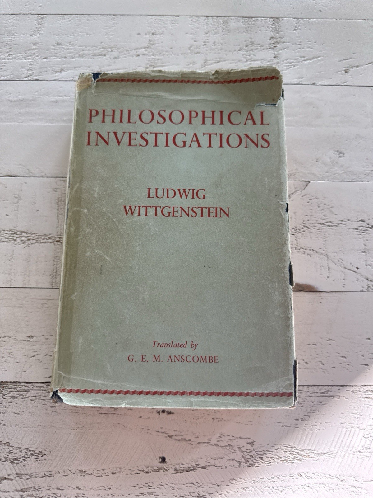 Philosophical Investigations by Ludwig Wittgenstein 1963 Krausz Signed w/DJ