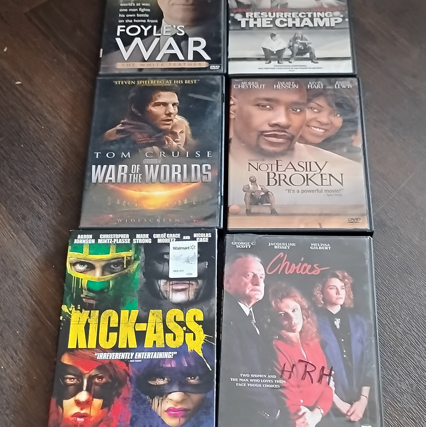 DVD Movie Lot War of the Worlds Kick-Ass Not Easily Broken Widescreen Tall Case DVD Movie Lot War of the Worlds Kick-Ass Not Easily Broken Widescreen Tall Case