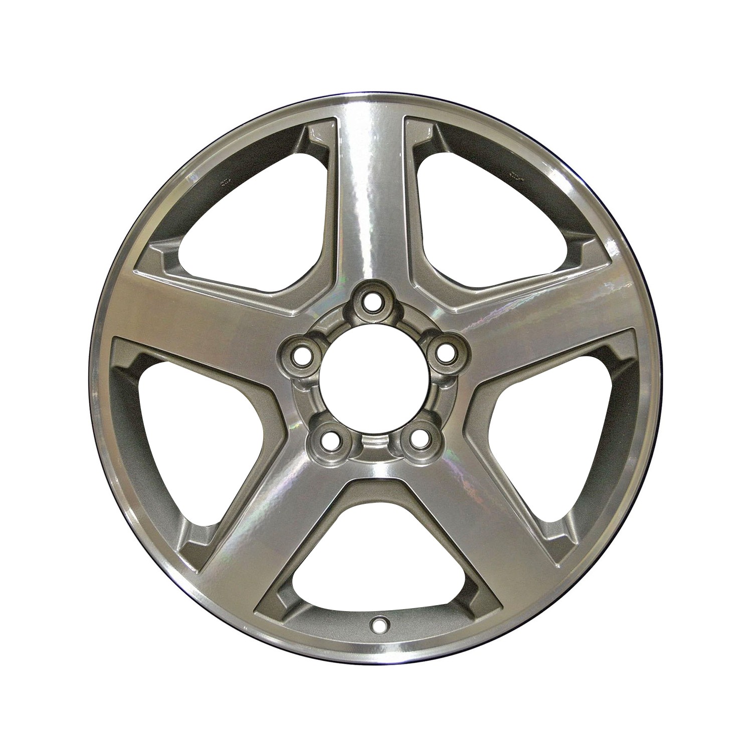 20x8 5 Spoke Used Aluminum Wheel Machined and Painted Charcoal 560-98395