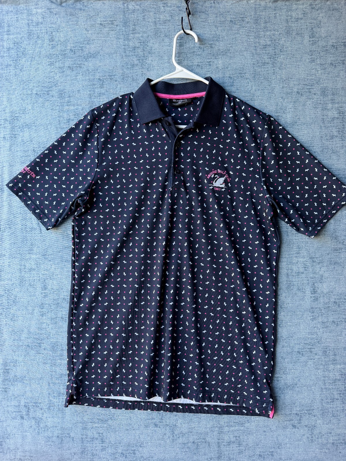 Mens Glenmuir 1891 Performance Wicking  Polo Shirt Size S