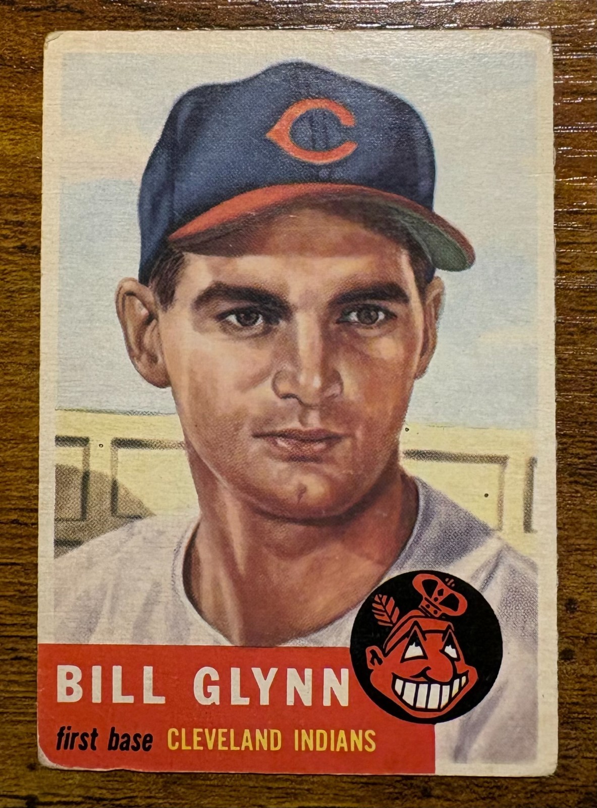 1953 Topps #171 Bill Glynn - Cleveland Indians