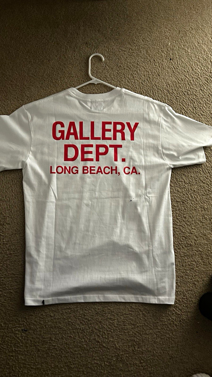 Gallery Dept. Men\'s White Graphic Logo Crew Neck T-Shirt Short Sleeve Size M Gallery Dept. Men\'s White Graphic Logo Crew Neck T-Shirt Short Sleeve Size M