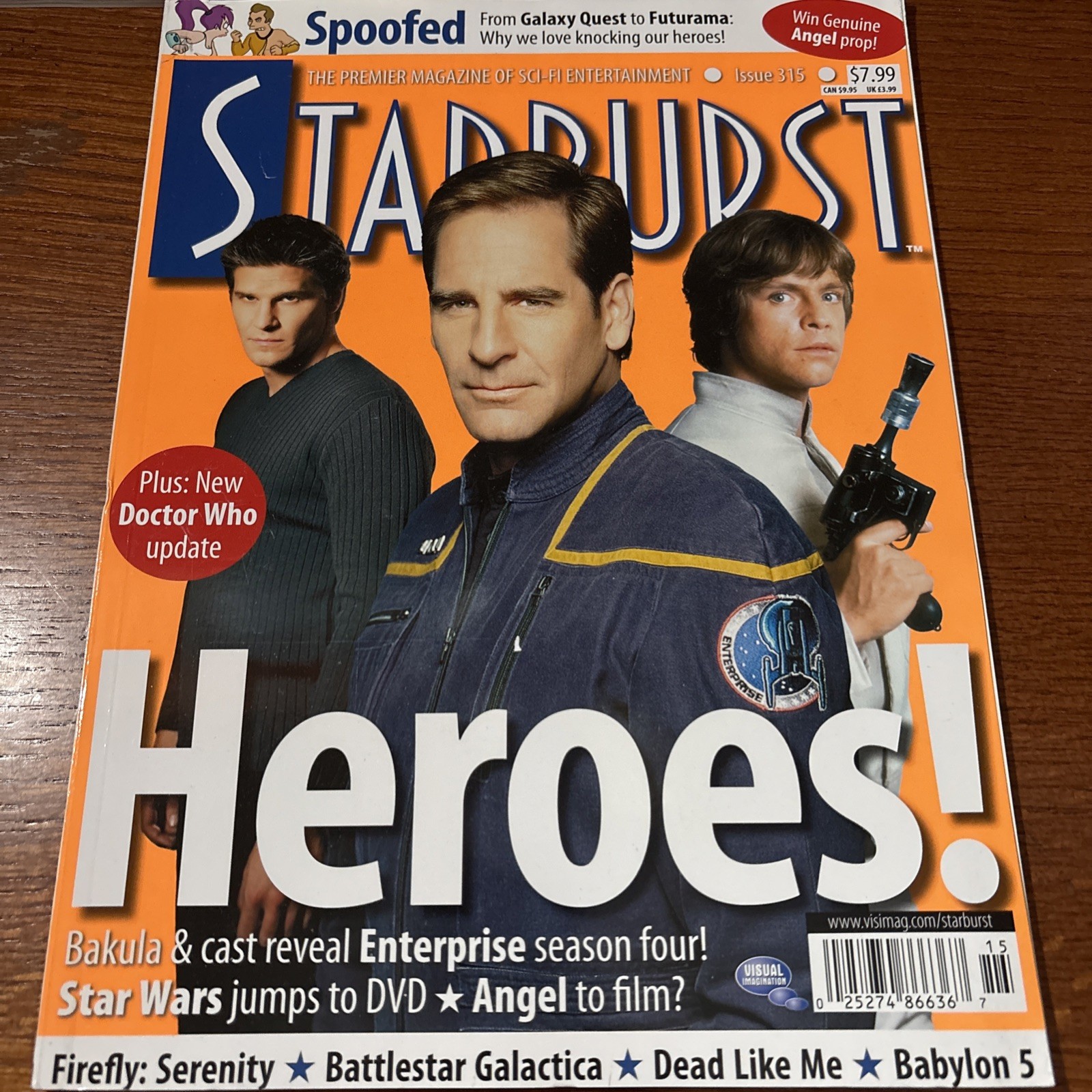 VTG 2004 Starburst Sci-Fi Magazine: Heroes Dr Who Enterprise Star Wars Trek