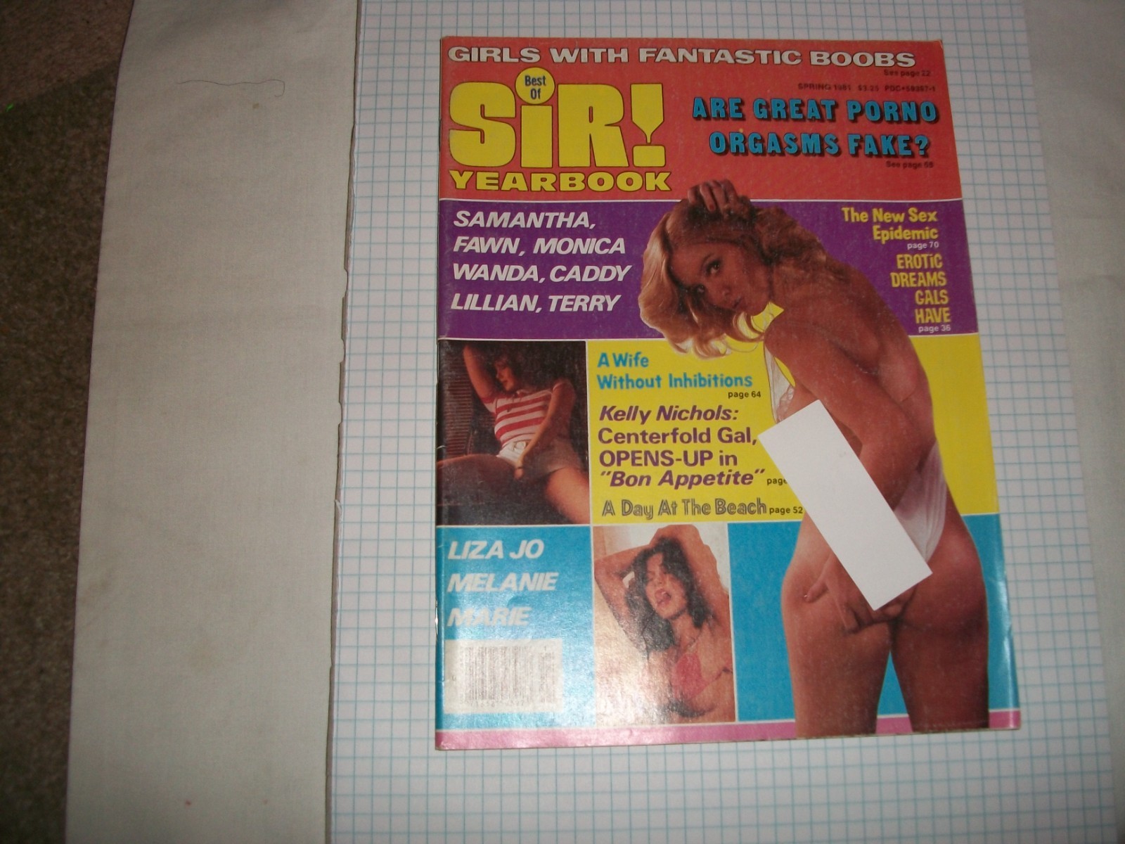 Sir Magazine Spring/'81 YEARBOOK spicy men's girlie VF Condition Sir Magazine Spring/'81 YEARBOOK spicy men's girlie VF Condition