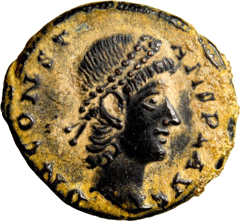 NEAR MS Constans, as Augustus, AD 337-350. AE Nummus MVLT VOT Alexandria
