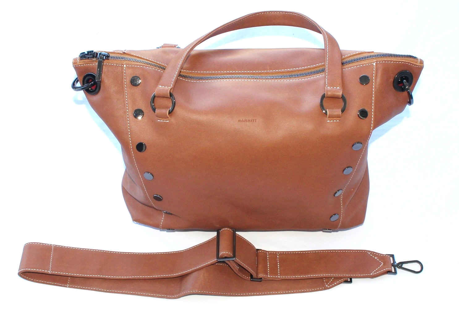 $725 New HAMMITT Leather Shoulder Bag DANIEL LARGE Hermosa Saddle Studs Purse