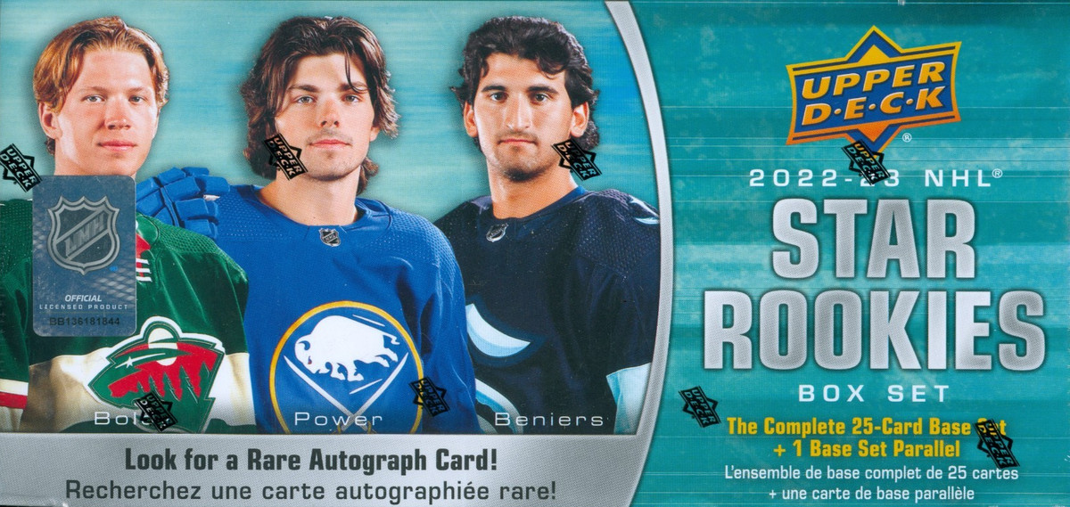 2022-23 Upper Deck NHL Star Rookies Hockey Factory Sealed 25 Cards + 1 Parallel