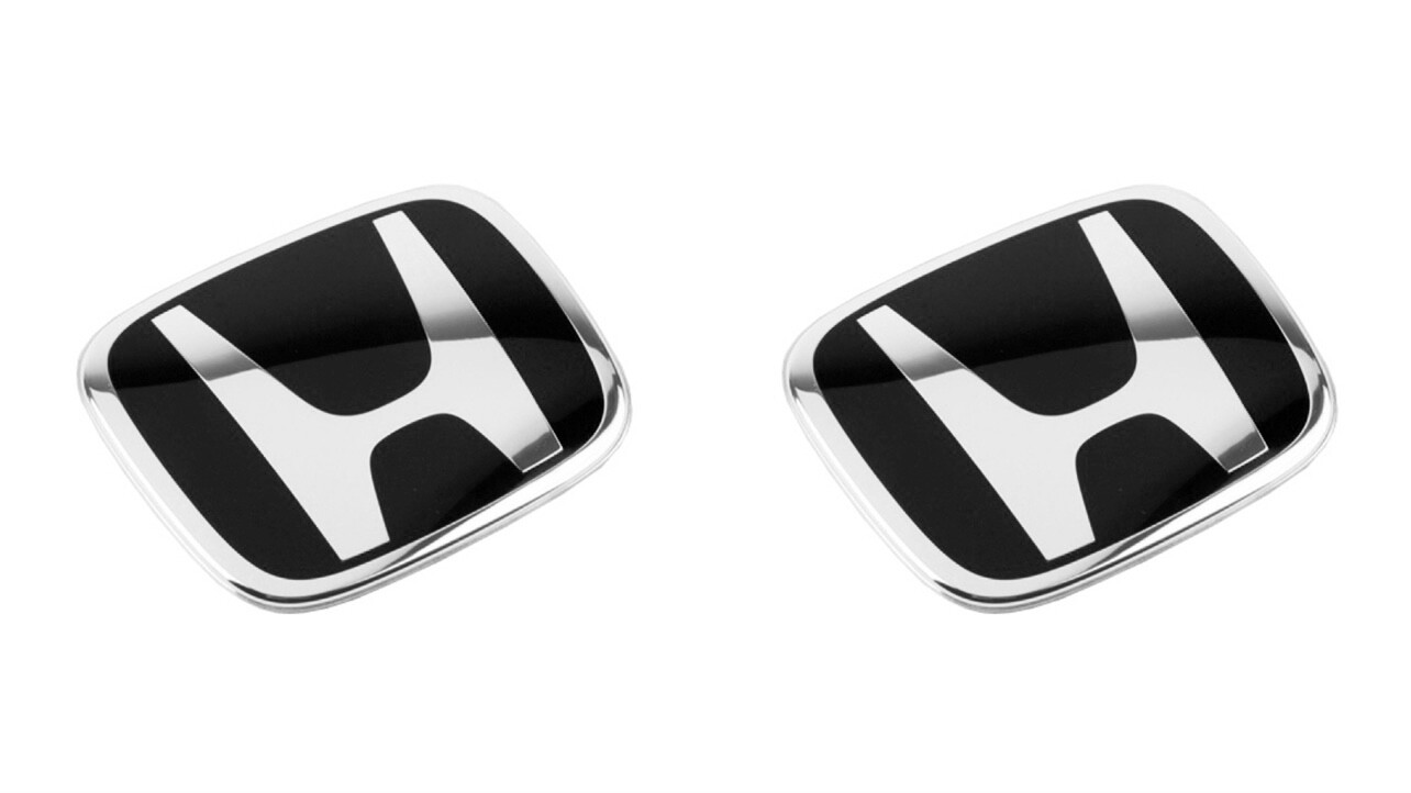 Genuine 2pcs 75700S2A000ZB Black Front Rear Emblem Badge Accord Civic Si Coupe