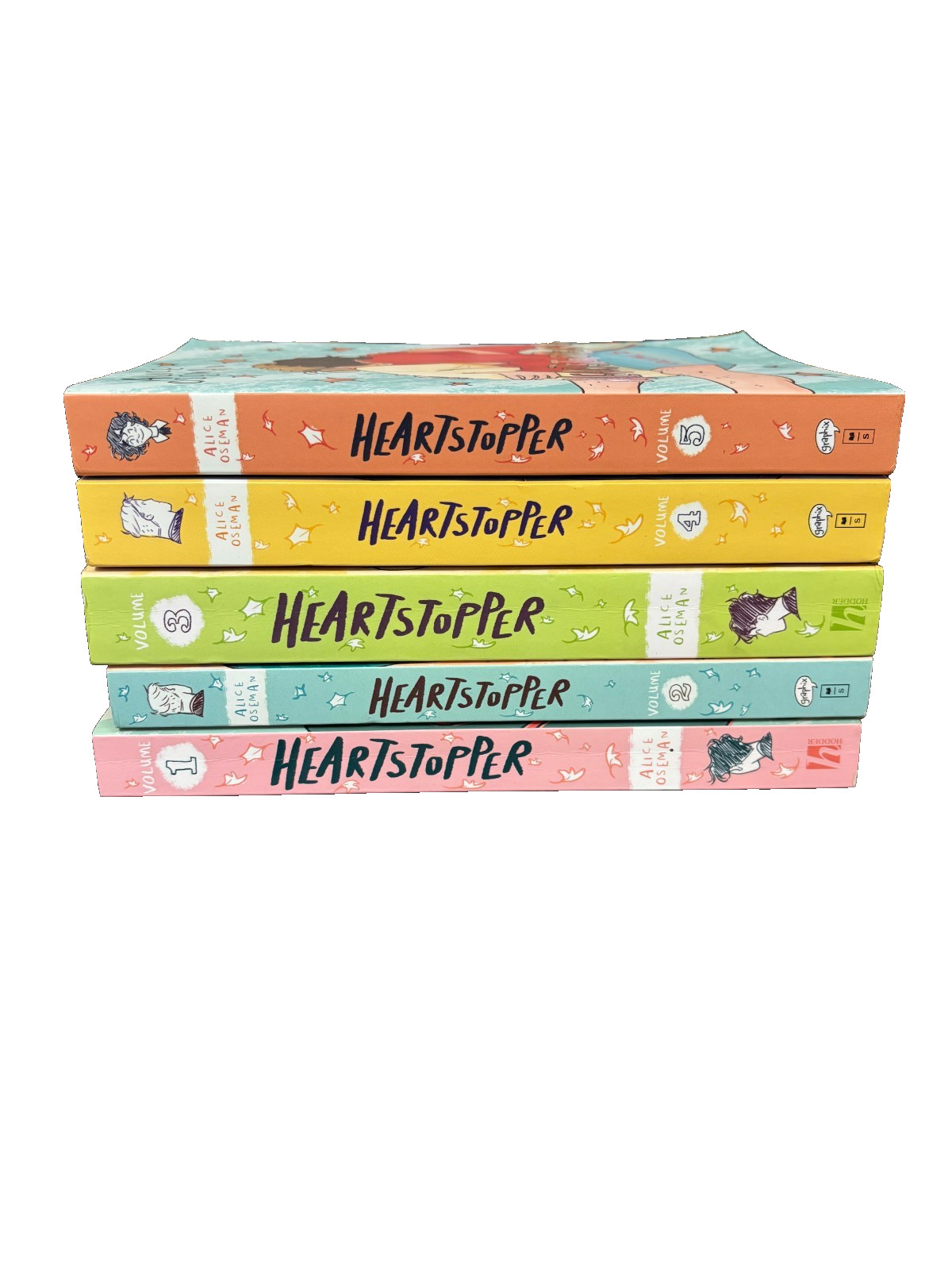 Heartstopper Volumes 1-5 Complete Set Alice Oseman Graphic Novel Paperback YA Heartstopper Volumes 1-5 Complete Set Alice Oseman Graphic Novel Paperback YA