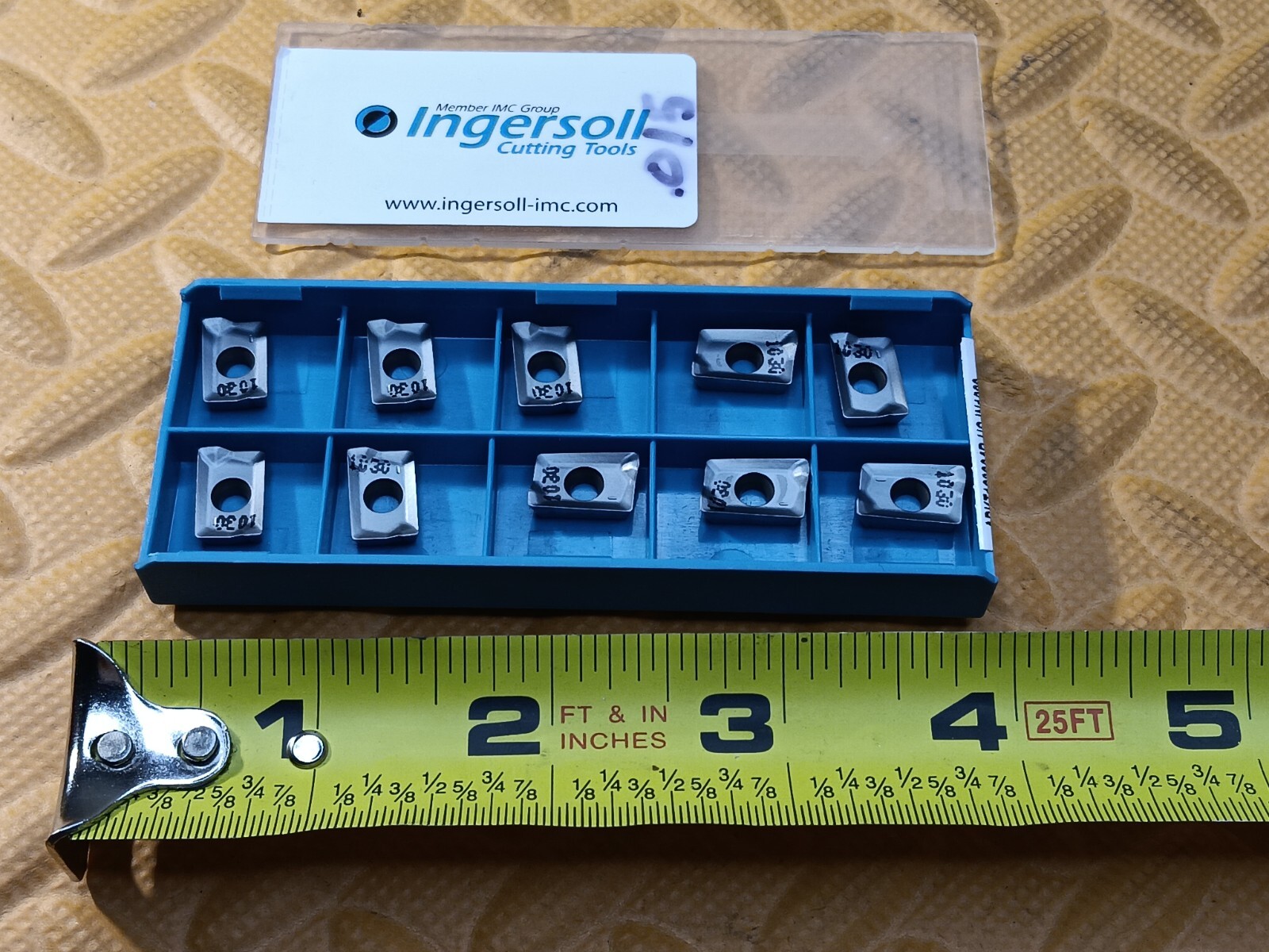 NEW 10pcs Ingersoll APKT120304R-HS IN1030 Carbide Indexable Inserts 05802379