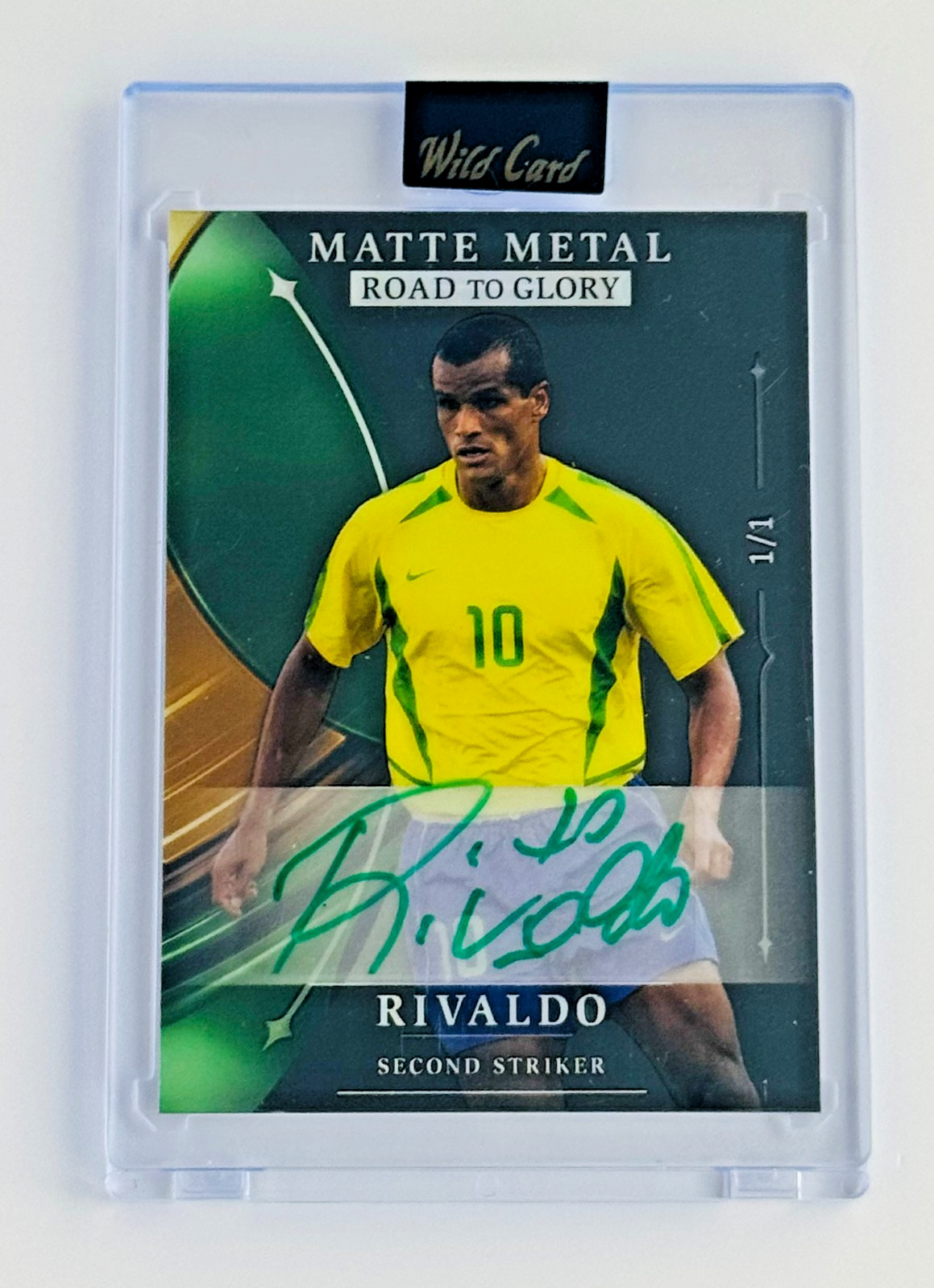 2026 Wild Card Matte Metal Road to Glory Rivaldo Auto 1/1 Brazil Barcelona 2026 Wild Card Matte Metal Road to Glory Rivaldo Auto 1/1 Brazil Barcelona