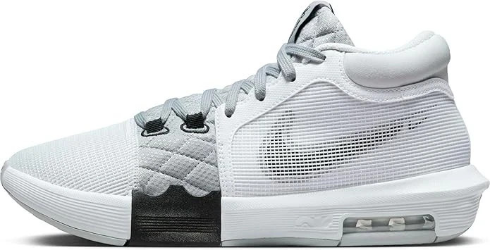 Nike LeBron James Witness VIII White Light Smoke Grey Black FB2239-100 Mens Size