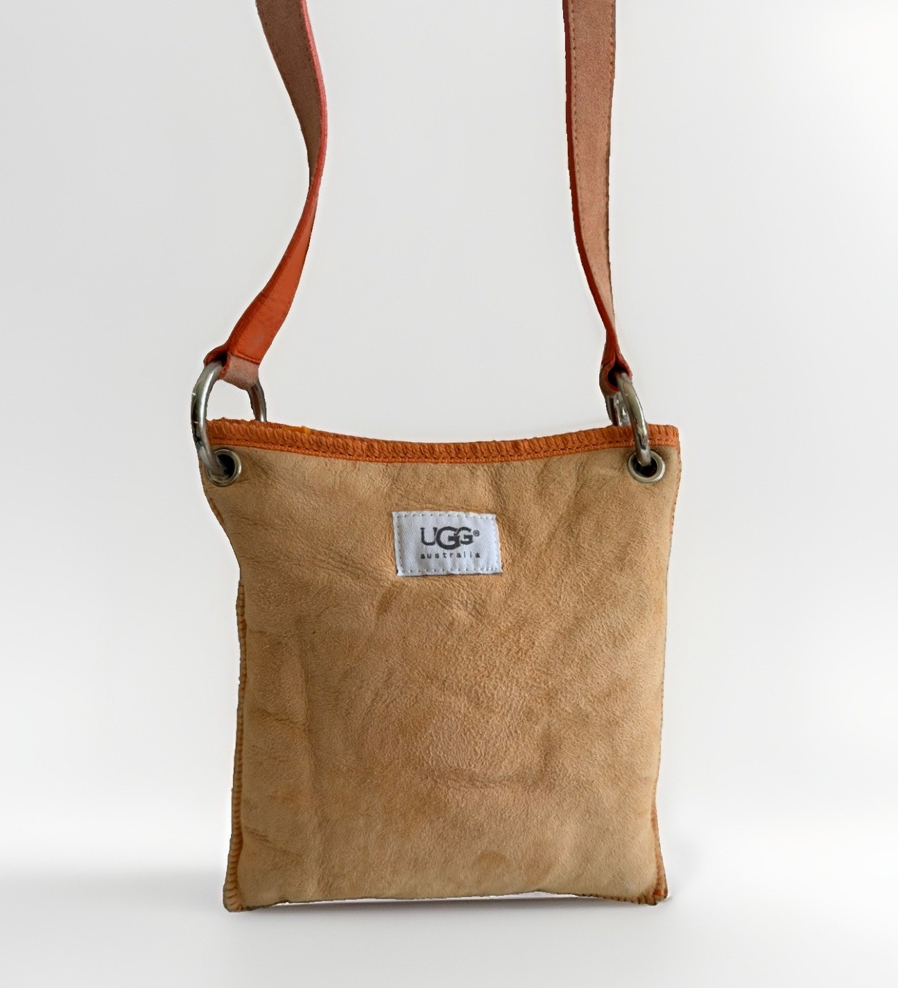 UGG Australia Shearling Lined leather suede Side Bag Crossbody purse vintage UGG Australia Shearling Lined leather suede Side Bag Crossbody purse vintage