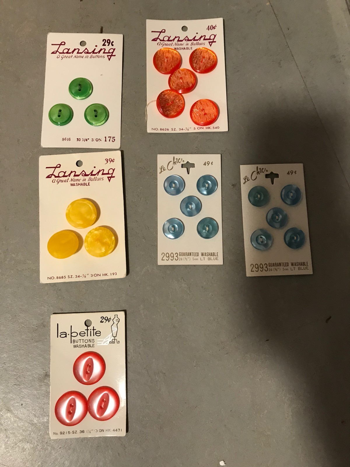 Vintage 60's & 70's Lot of 25+ packs of New Metal Zippers, Bias Tape, Buttons Vintage 60's & 70's Lot of 25+ packs of New Metal Zippers, Bias Tape, Buttons