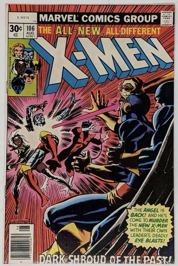 X-Men 106 Dark Shroud Of The Past Vintage Marvel Comics Group Book August 1977